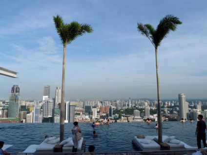 Cea mai mare piscina din lume pe acoperișul unui zgârie-nori port nisipurile de dafin Skypark, Singapore - turistic (acoperiș) Cea mai mare piscina din lume pe acoperișul unui zgârie-nori port nisipurile de dafin Skypark, Singapore - Calatorii