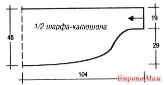Esarfe - capota sau eșarfă-capota (capota-fular) Esarfe - capota sau eșarfă-capota