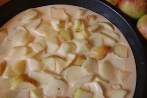Pie într-un cuptor cu microunde, reteta cu o fotografie (Charlotte) Pie într-un cuptor cu microunde, reteta cu o fotografie
