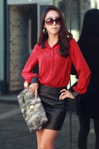 Șifon cămașă (Chiffon) tricou sifon