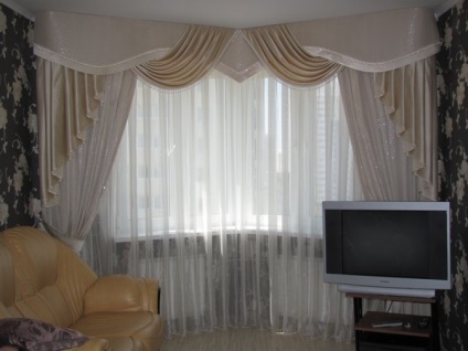 Perdele cu SMAD fotografie, tipuri swags, modele, etape de punere în aplicare a tăiere și de cusut de perdele cu (cu SMAD) Perdele cu fotografie SMAD, tipuri swags, modele, etape de punere în aplicare a tăiere și de cusut de perdele cu
