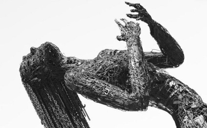 Sculpture din metal (foto), mâinile (resturi) Sculpture din metal (foto), cu propriile lor mâini