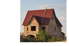 Construcție de case din cărămizi și pietre (roci) Construcție de case din cărămizi și pietre