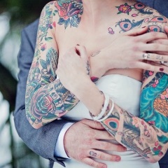 fotografii de nunta de oameni tatuati (tatuat) fotografii de nunta de oameni tatuati