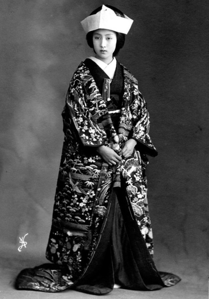 Imagini de nunta de mirese japoneze - fotografie Vintage secolului XX de start (mireasa) Imagini de nunta de mirese japoneze - fotografie Vintage de începere secolului xx