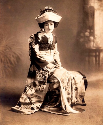 Imagini de nunta de mirese japoneze - fotografie Vintage secolului xx Start (nunta) Imagini de nunta de mirese japoneze - fotografie Vintage de începere secolului xx