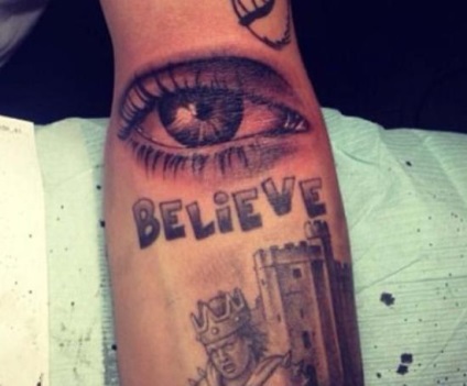 Tatuaje Dzhastina Bibera (Justin însuși a făcut) Tatuaje Dzhastina Bibera