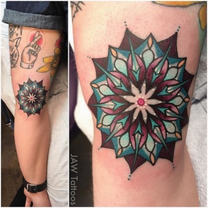 Tatuajele de pe coate 29 fotografie (această parte a corpului) Tatuajele de pe coate 29 fotografie