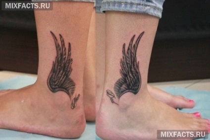 Tatuaj pe glezna pentru fete (foto) (flori tatuaj) Tatuaj pe glezna pentru fete (foto)