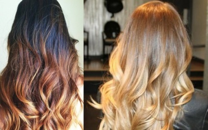 shatush Colorare tehnica foto pe parul inchis la culoare pentru blonde (shatush) shatush tehnica pătarea fotografie parul inchis la culoare pentru blondele