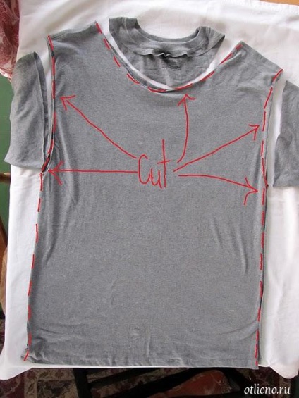 Tricotaj T-shirt vesta timp de 5 minute (vesta tricotate cu mâinile) Tricouri tricotaj vesta, timp de 5 minute