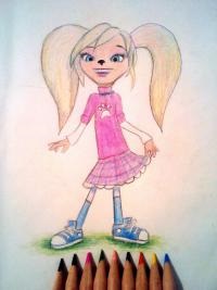Lecția de desen treptată Smeshariki Nyusha și mărunțire (Vreau să atrag drew) Lecția de desen treptată Smeshariki Nyusha și mărunțire