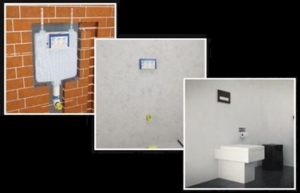 Instalarea rezervor ascuns cu canalizare mâinile lor - ușor (instalare) Instalarea rezervoarelor de drenaj mâinile ascunse - doar