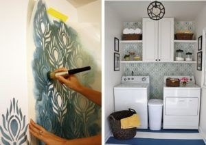Modele de pe perete cu mâinile în interiorul apartamentului (modele) Modele de pe perete cu mâinile în interiorul apartamentului