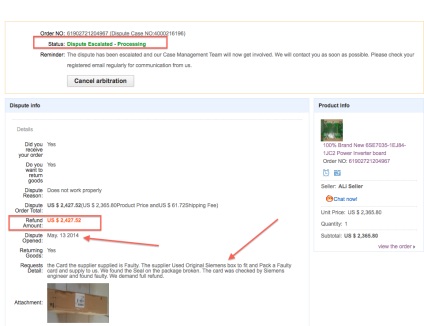 Forme de statusuri de comandă pe site-ul AliExpress (Asteptand plata) Forme de statusuri de ordine pe site-ul AliExpress