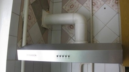 Duct în instalația de bucătărie etapa 3 (conducta în bucătărie cum să înființeze o fotografie cu mâinile) bucătărie conductă de instalare etapa 3