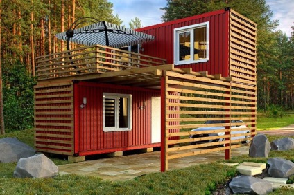 Hozblok și cabine pentru vile cu toaletă și duș (cabane) Hozblok și cabine pentru vile cu WC și duș