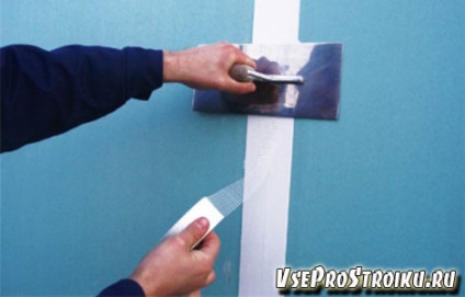 cusături Incorporation gips carton (rosturi) Patching rosturi gips-carton