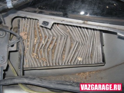 Schimbare pe interiorul filtrului Lada Kalina (aceasta) Înlocuirea filtrului de cabină, pe Lada Kalina
