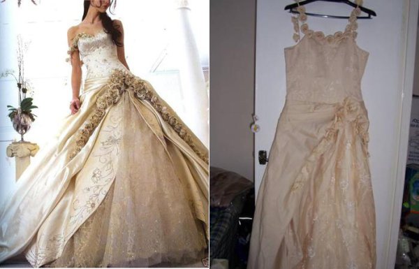 15 rochii de falsuri Horrible de nunta sau de ce nu cumpara o rochie pe internet (moda) 15 Fake rochii de mireasa Horrible sau de ce nu cumpara o rochie pe Internet