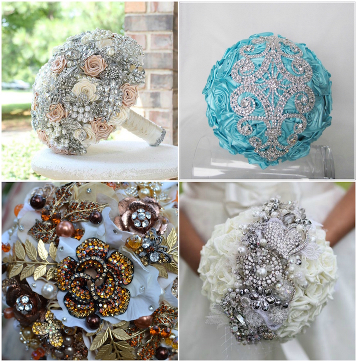 buchet de mireasa cu perle, panglici, mărgele - o nouă tendință a modei (o grămadă de broșe) buchet de mireasa cu perle, panglici, mărgele - o nouă tendință de moda