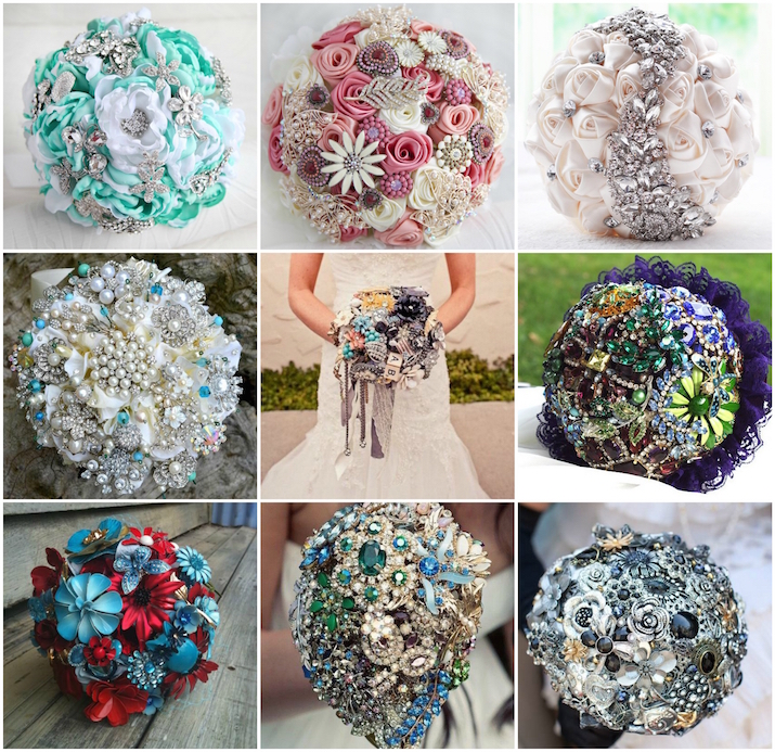 buchet de mireasa cu perle, panglici, mărgele - o nouă tendință de moda (buchet de mireasa din broșe) buchet de mireasa cu perle, panglici, mărgele - o nouă tendință de moda