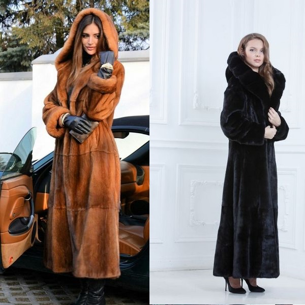 nurcă lungi pentru anul de iarnă 2017-2018, un model de fotografie cu guler si gluga cu ras (lung) nurcă lungi pentru anul de iarnă 2017-2018, un model de fotografie cu guler si gluga cu ras