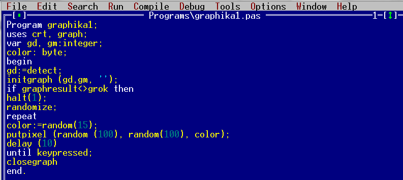 Grafica in Pascal