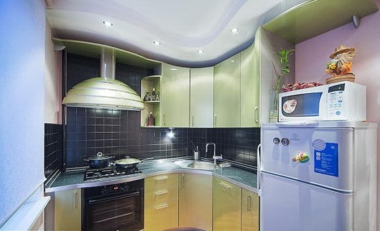 Idei pentru un design fotografie bucătărie mică 13 interior (foto) Idei pentru un mic design de bucătărie fotografii de interior 13