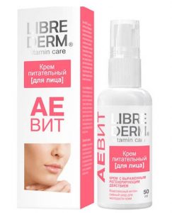 Instrucțiuni privind aplicarea cremei pentru libriderm feței aevit (cremă) Instrucțiunile privind aplicarea cremei pentru libriderm feței aevit