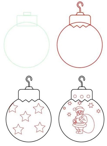 Cum să atragă Moș Crăciun sau Moș Crăciun (Santa) Cum să atragă Moș Crăciun sau Moș Crăciun