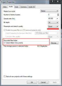 Cum se configurează Sony Vegas (Las Vegas) Cum se configurează Sony Vegas