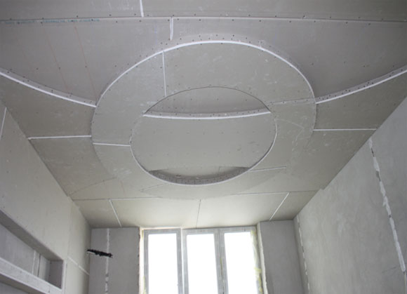 Cum sa faci un plafon dublu cu mâinile sale - dispozitivul de construcții tensiune și gips-carton, (mâini) Cum sa faci un plafon dublu cu mâinile sale - dispozitivul de construcții tensiune și gips-carton,