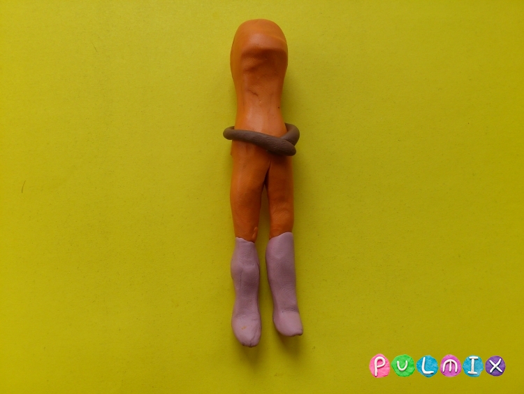 Cum Cleo sculpta din plastilină în etape (de imprimare Datorită o mare lecție) etape orb plastilină Cleo