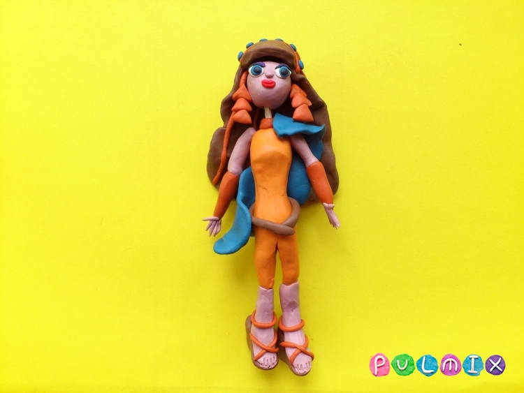 Cum Cleo sculpta din plastilină în etape (Print Datorită excelent) etape orb plastilină Cleo