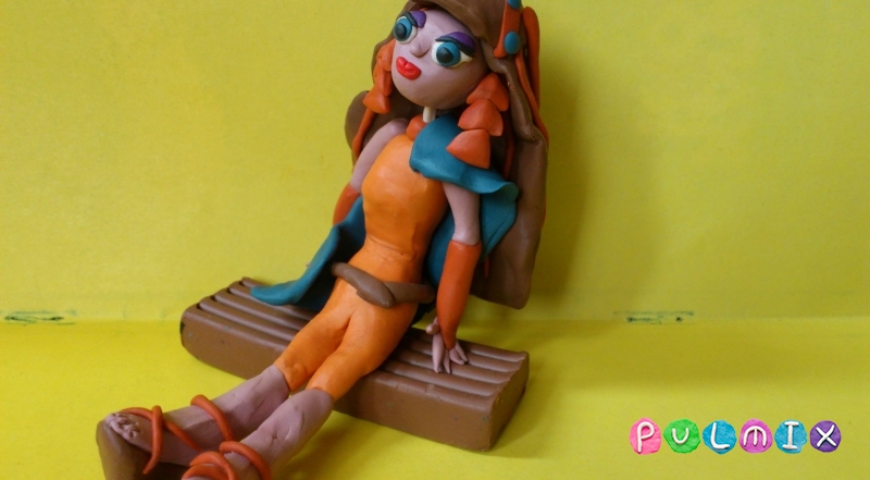 Cum Cleo sculpta din plastilină în etape (Print Datorită excelent) etape orb plastilină Cleo