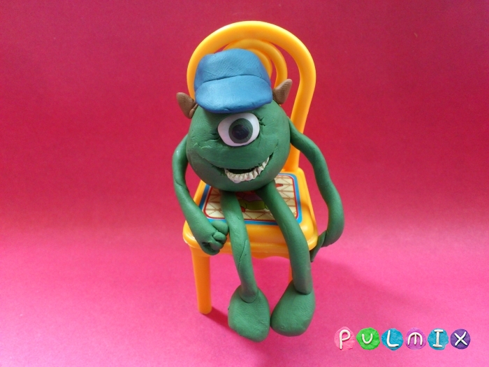 După cum Mike Wazowski sculpta din plastilină în etape (de imprimare Datorită o mare lecție) Ca Jersey orb etape vazovskaya plastilină