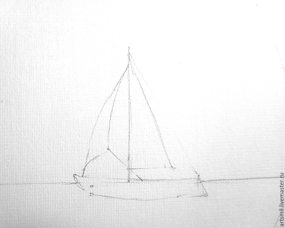 Egal Seascape acuarelă - Masters Fair - manual, lucrate manual (master-class pentru adulți) Egal Seascape acuarelă - Fair Masters - manual, lucrate manual