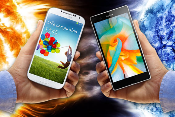 Samsung Galaxy s4 vs Sony Xperia Z War of the Worlds (aviz) Samsung Galaxy s4 vs Sony Xperia z Războiul lumilor