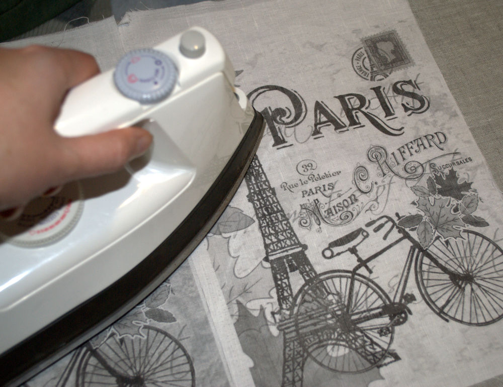Coase-string sac cu un sac de imprimare textil „Toamna la Paris“ - târg de meșteșugari - manual, (toamna 2016) Coase-string sac cu un sac de imprimare textil „Toamna la Paris“ - târg de meșteșugari - realizate manual,