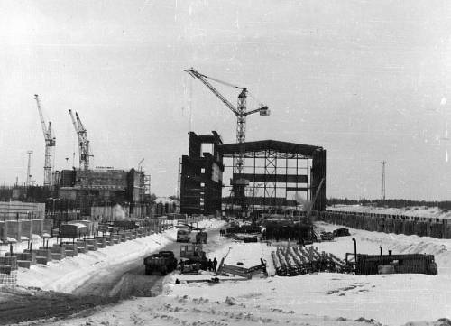Construcția de la Cernobâl (URSS Ministerul Energiei) Construcția de la Cernobâl