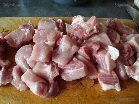 Carne de porc în sos de smântână