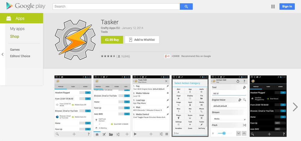 Tasker pentru Android automatizare Regele (Tasker) Tasker pentru regele Android de automatizare