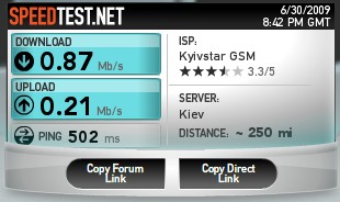 Internet 3G de la Kyivstar (Kyivstar) Internet 3G de la Kyivstar