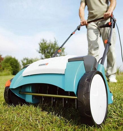 Aerator, vertikutter, scarificator reguli de lucru de gazon (aerator) Aerator, vertikutter, scarificator reguli de lucru de gazon