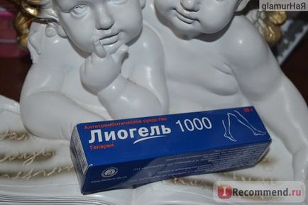 agent antitrombotic cu heparină Phytopharm liogel 1000 - „picioare inflamat (mijloace) agent antitrombotic cu heparină Phytopharm liogel 1000 - „dureri de picioare