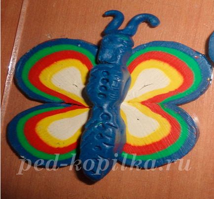 Butterfly plastilină (fluture plastilină) Butterfly a făcut din plastilină