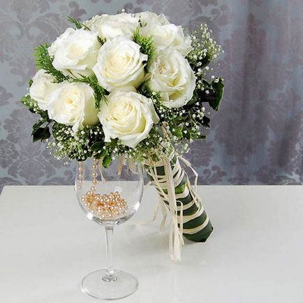 Alb buchet de mireasa cu fotografie (foto) buchet de mireasa alb cu fotografii