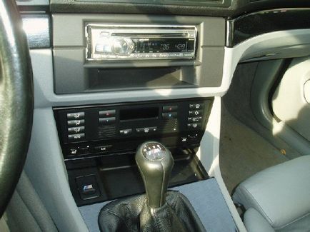 BMW E39 - înlocuirea radio și instalarea regulată a amplificatorului (standard) BMW E39 - înlocuirea regulată de radio și de instalare a amplificatorului
