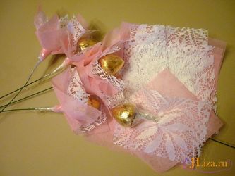 Buchet de dulciuri cu mâinile sale (dulciuri) Buchet de dulciuri cu mâinile sale